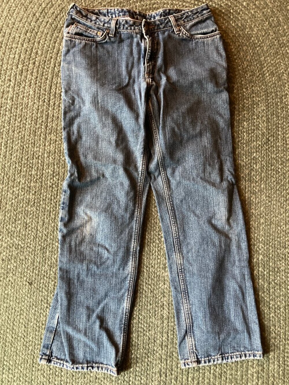 Carhartt Relaxed Fit Flannel Lined Jeans Size 12x32